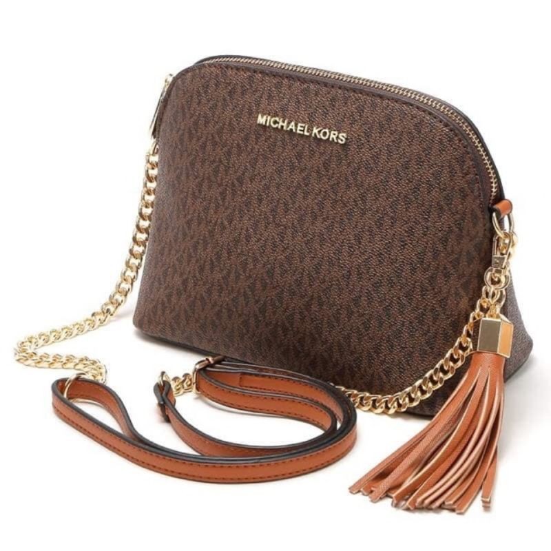 Michael kors outlet brown sling bag