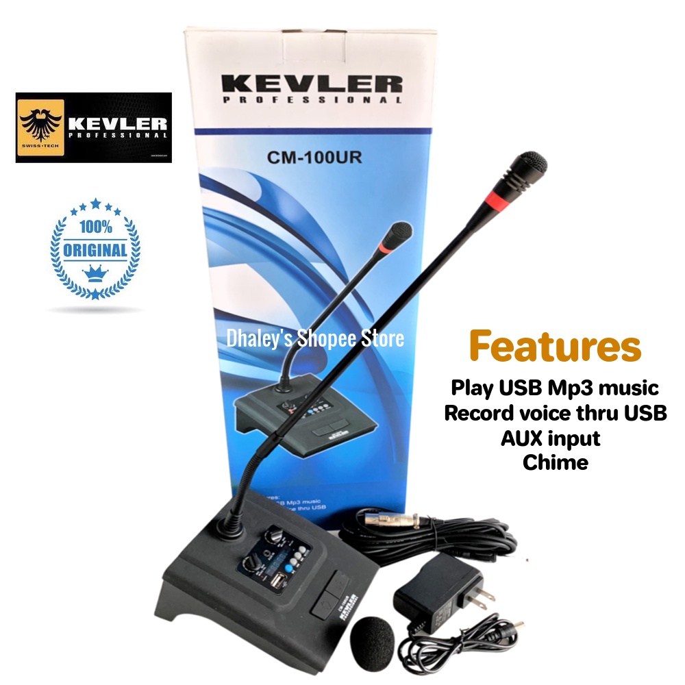Kevler CM100UR Condenser Desk Microphone with Chime Multifunction