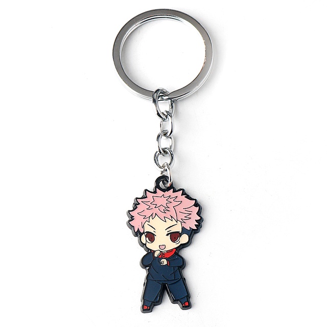 Anime Jujustu Kaisen Itadori Yuji Gojo Satoru Keychain Cartoon Figure ...