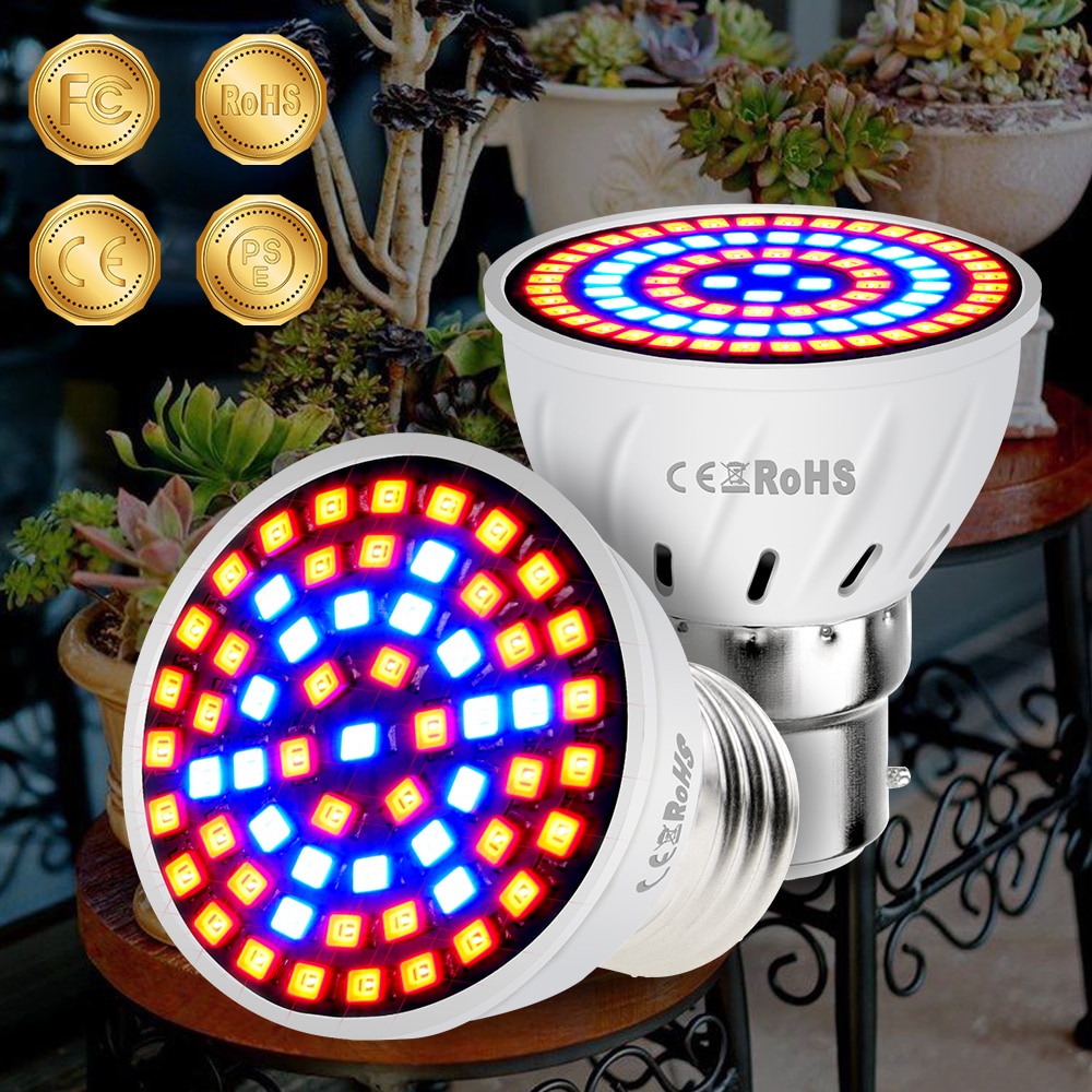 Led B22 Hydroponic Growth Light E27 Led Grow Bulb MR16 Full Spectrum ...