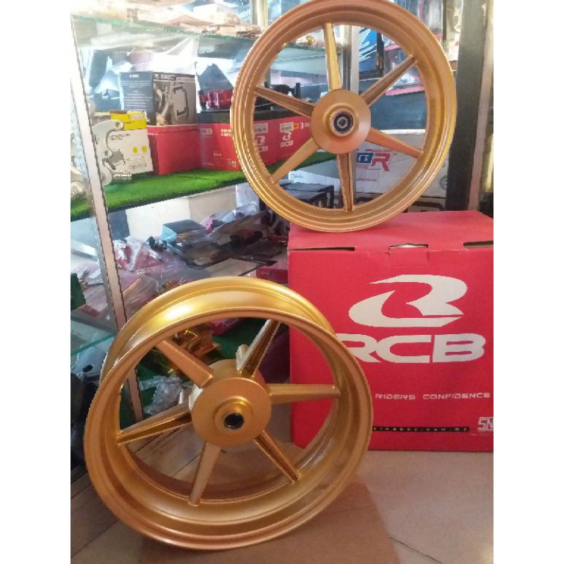Racing Boy Sports Rim RB6 Mags for NMAX V1 with Bearing Gold 14 ...