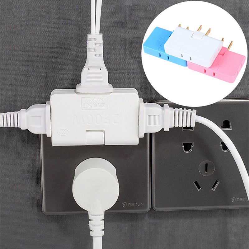 Rotating Socket Adapter Converter Plug Type Extension Multi Plug Mini ...