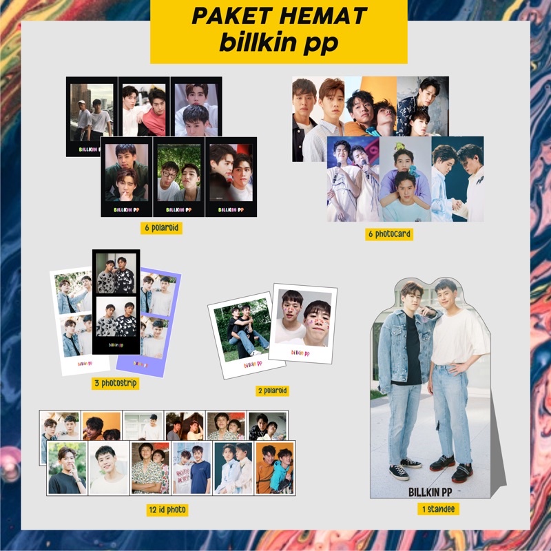 Thai SAVING PACKAGE PAHE (BILLKIN PP) NADAO BOYS polaroid, bunting flag ...