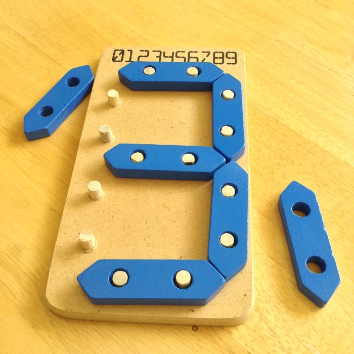 Educational / Educational Wooden Toys - Digital Numbers 1 Digit ...