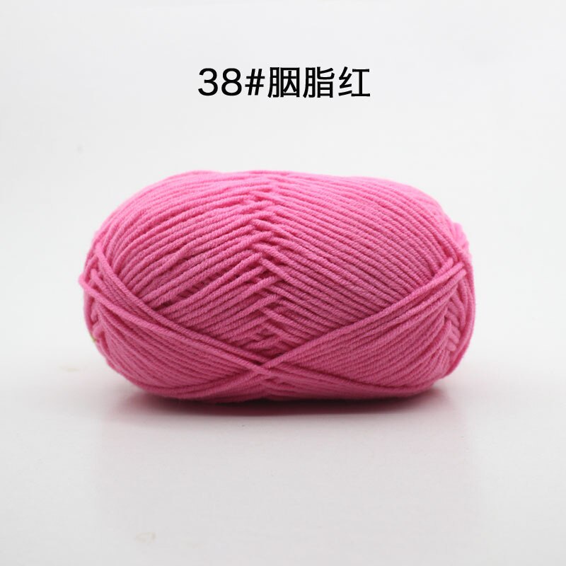 50g 4ply Smooth Milk Fiber Knitting Wool Crochet Yarn Milk Cotton Hand ...