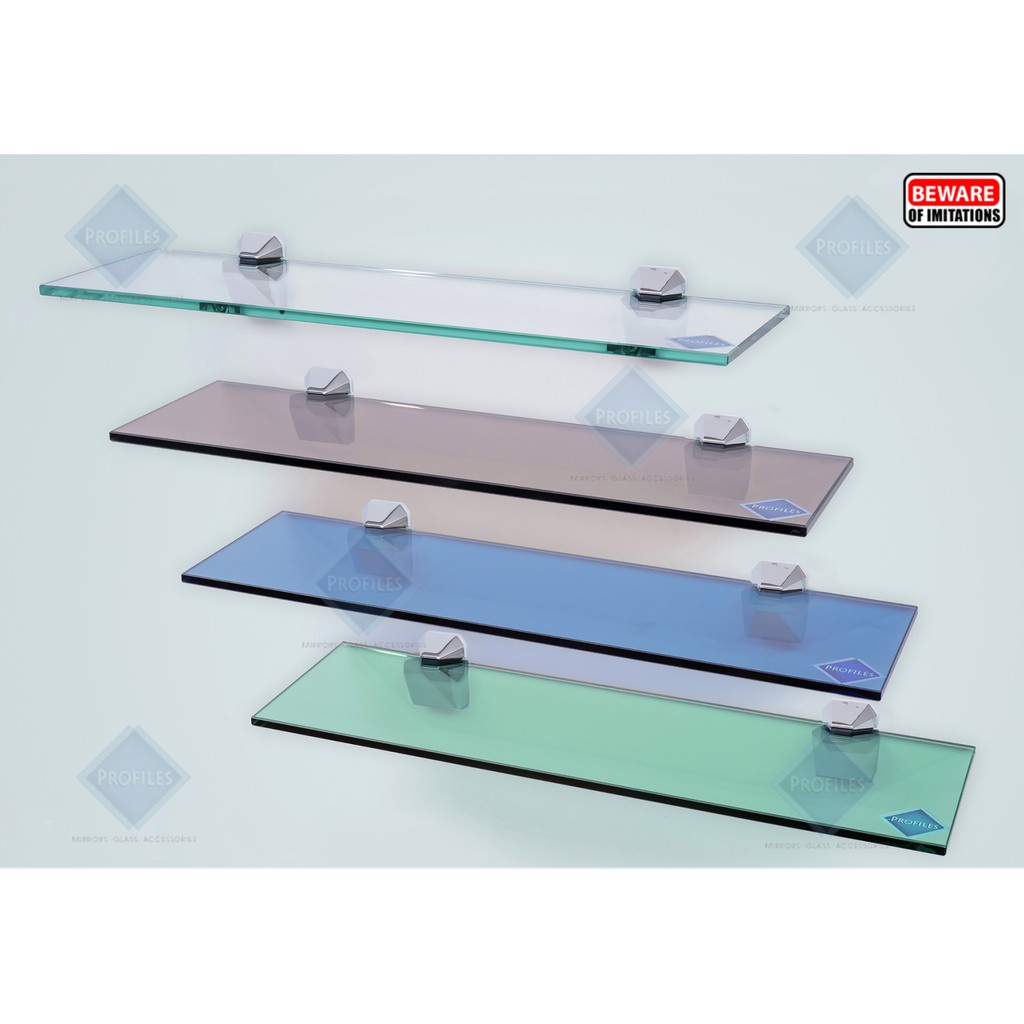 PROFILES Home Bathroom Wall Glass Shelf Package 6"x 20" x 8 mm Glass Shelf Shopee Philippines
