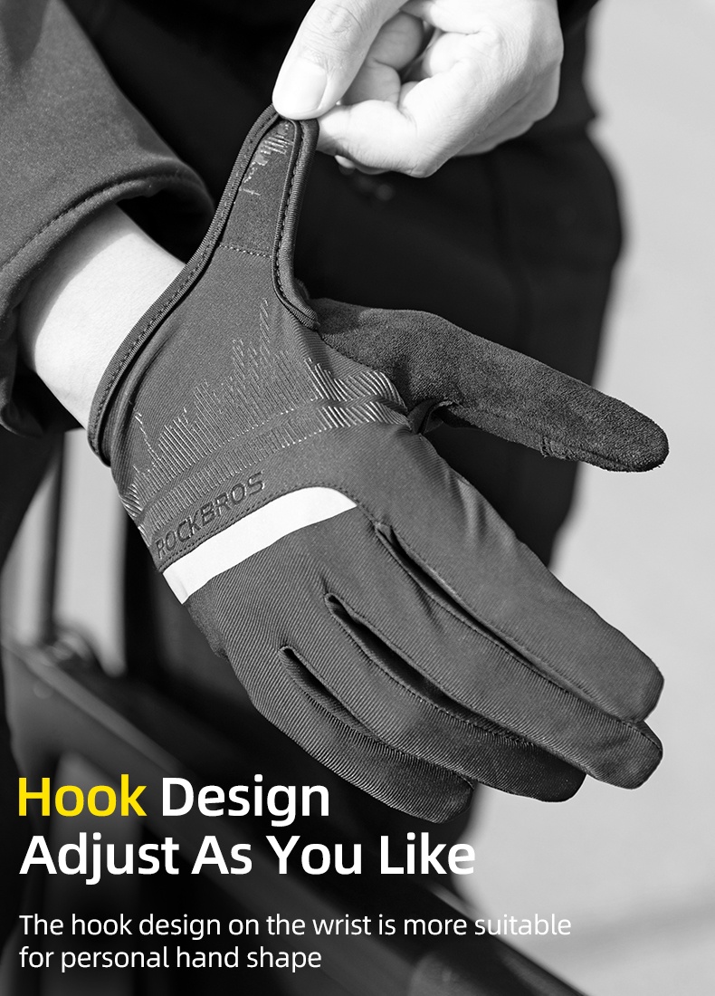 Rockbros Cycling Gloves Shockproof Breathable Screen Touchable Bike ...