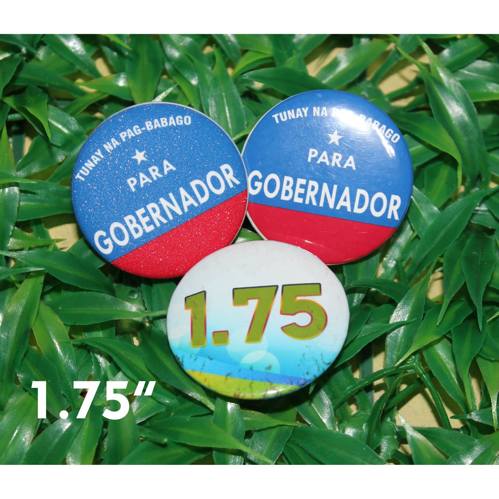Customized Button Pin 1.75inch Election Button Pin | Shopee Philippines