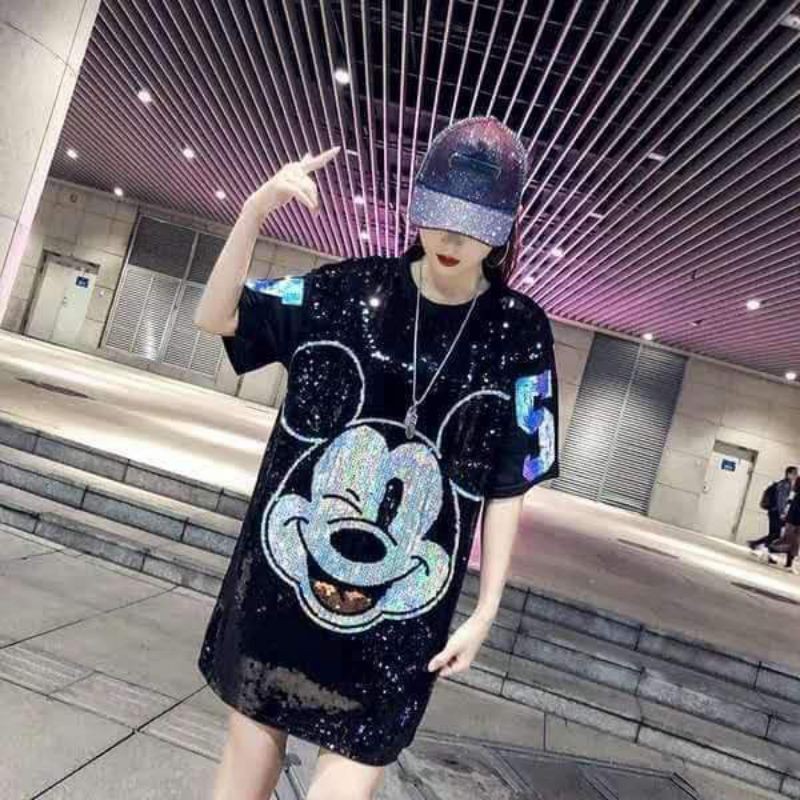 Mickey sequin hotsell shirt dress