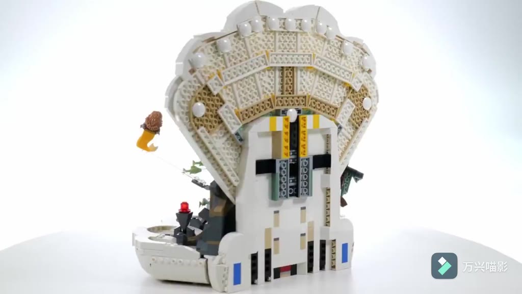 1808pcs Creator Expert Princess Movie The Little Mermaid Royal ...