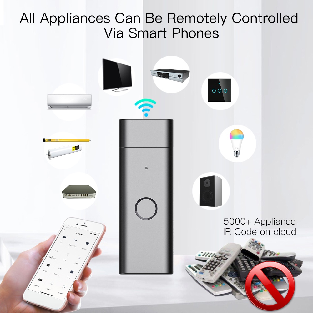Tyenaza USB Smart Controller – WiFi+RF 433MHz All-in-One Remote For Phone Control (10-Yard Coverage)