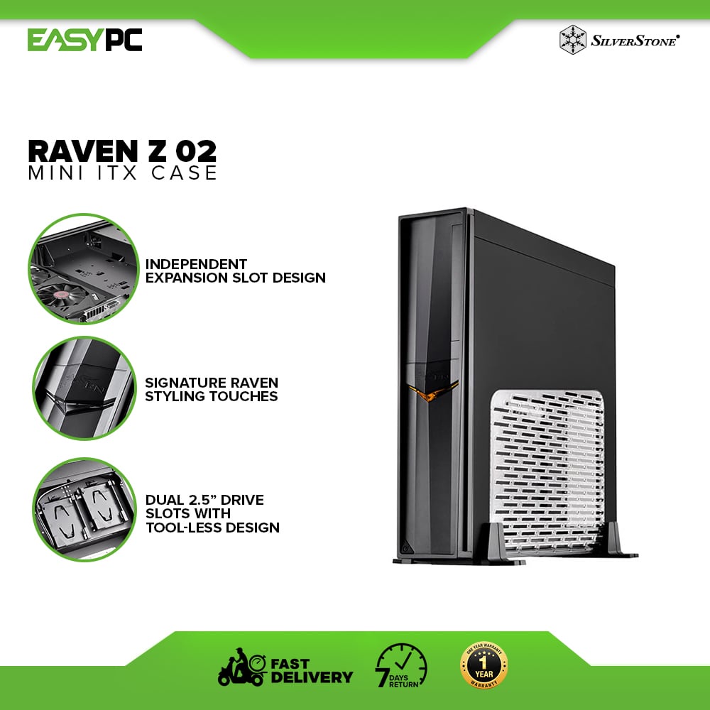 Silverstone Raven Z 02 Mini ITX Case SST-RVZ02B-W 6FINE | Shopee ...