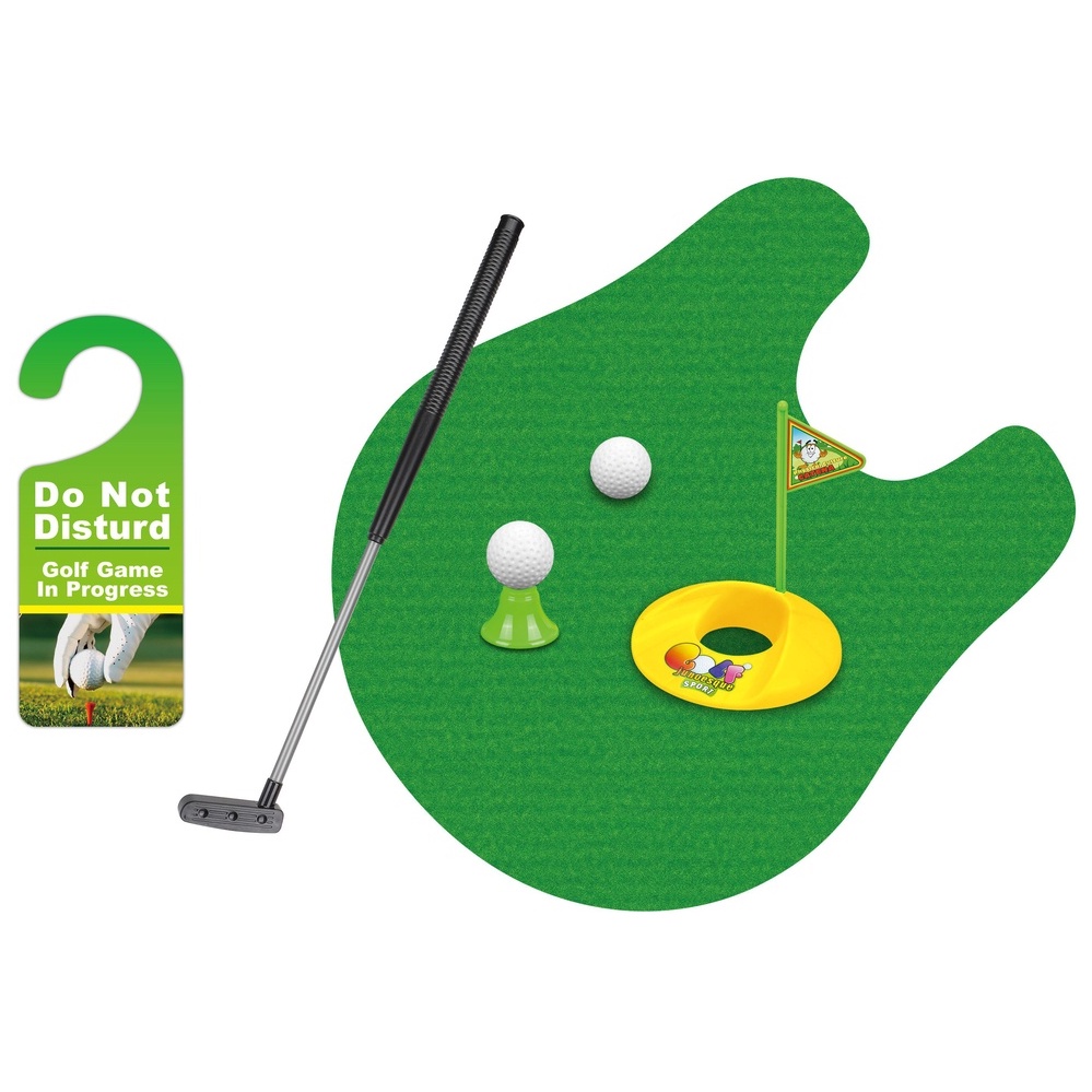 Potty Putter Toilet Golf Game Mini Golf Set Toilet Golf Putting Game