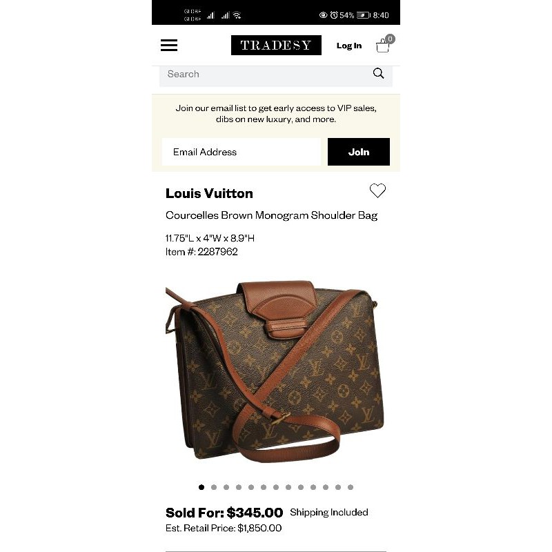 Louis Vuitton Courcelles Monogram Canvas– Pom's ReLuxed