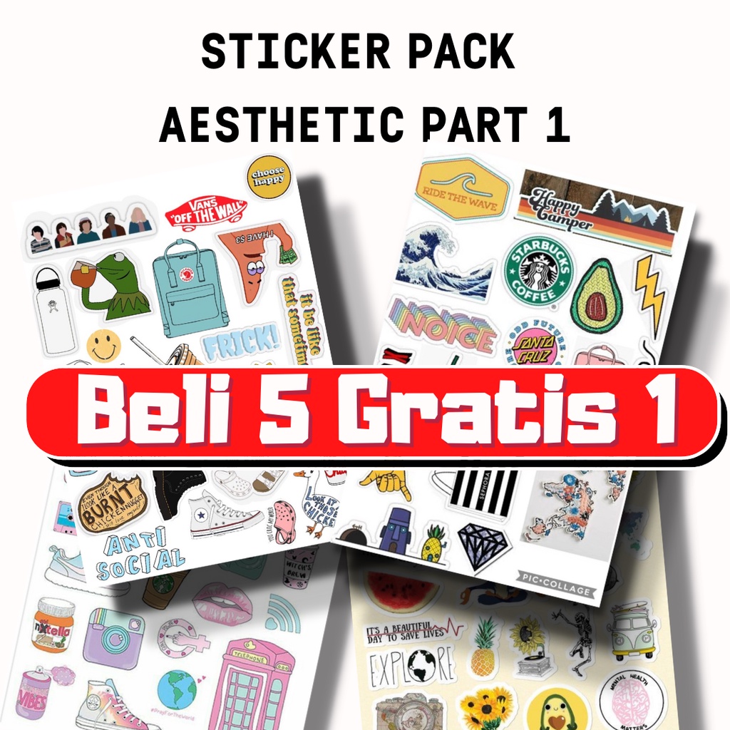 Sticker Pack Tumblr Aesthetic Part 1/Sticker Case/Sticker Scrape Book ...