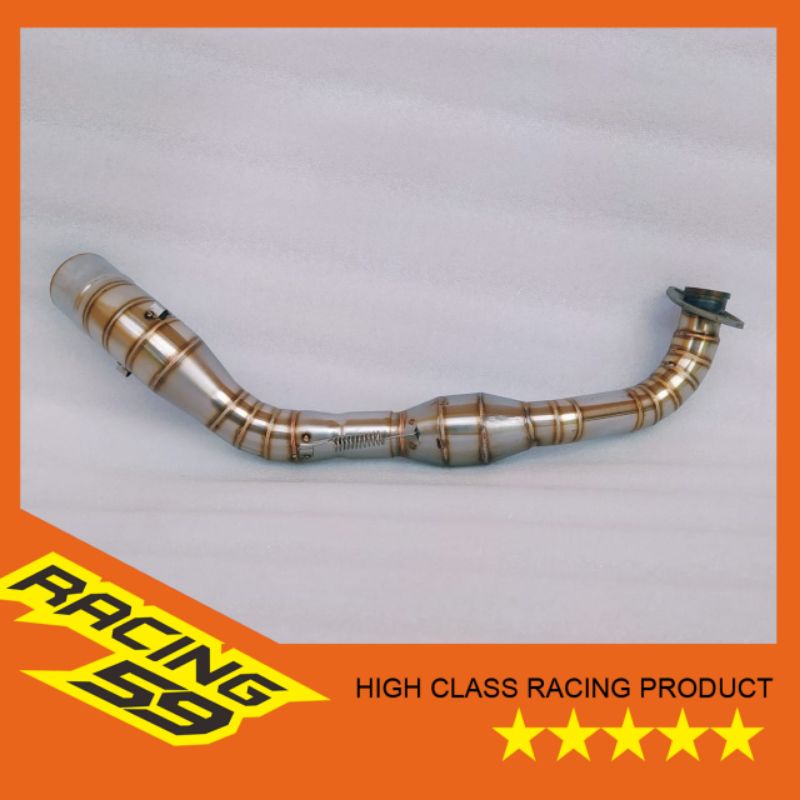 Yamaha NMAX NEW Full Worm stainless Steel Neck header Pipe racing