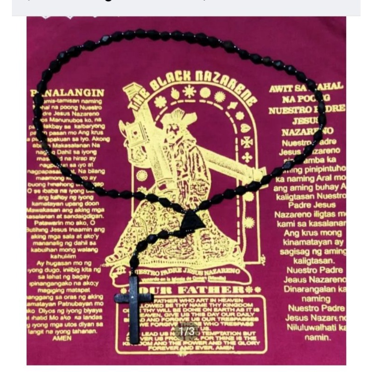 Banahaw Dignum Rosary with Nazareno Handkerchief | Shopee Philippines