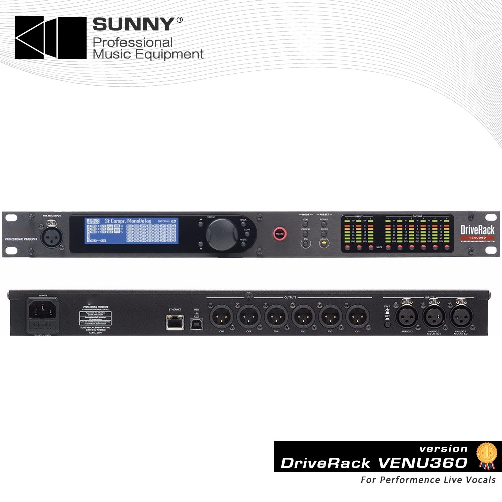 dbx DriveRack VENU360 Pro Audio Driver Rack 3 Input 6
