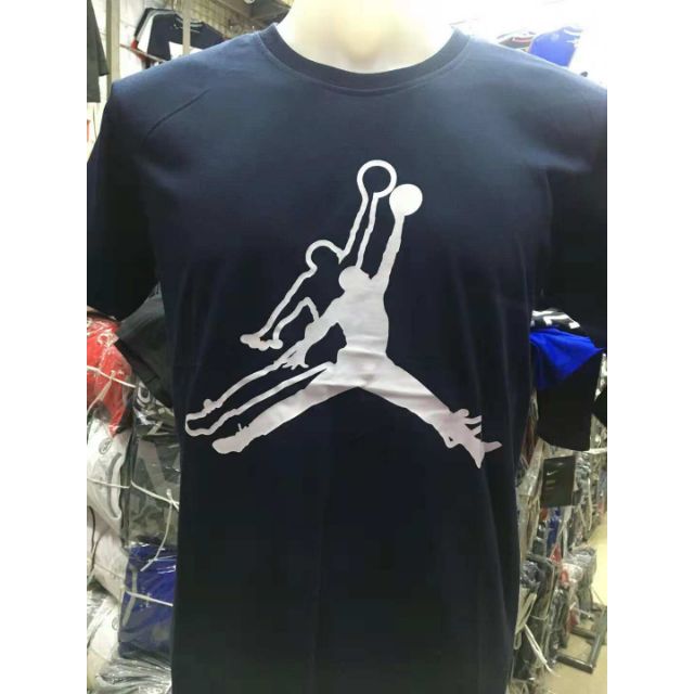 Navy blue jordan outlet t shirt