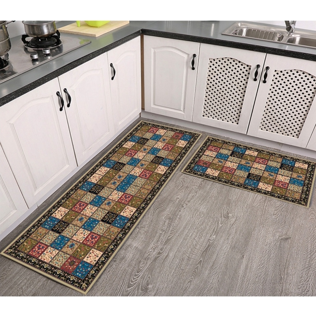 2pcs Kitchen mat, doormat, rug, bathroom carpet, Anti-Slip mat 2pcs ...