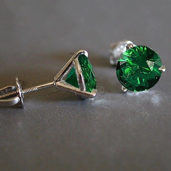 925 Sterling Silver 14k Gold Plated Small Zircon Korea Style Stud Earrings