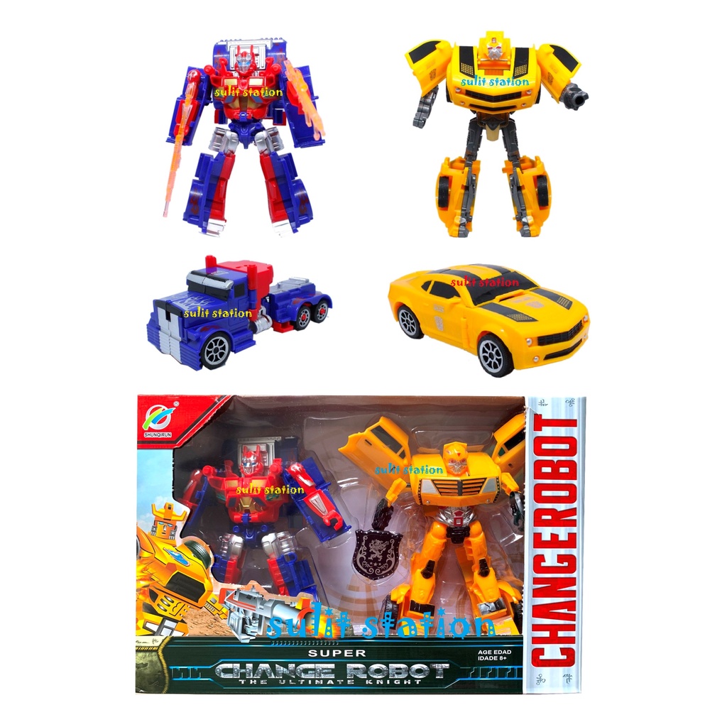 SET of 2 AUTOBOT ROBOT CHARACTER ACTION TOY FIGURE FIGURES CAKE TOPPER ...