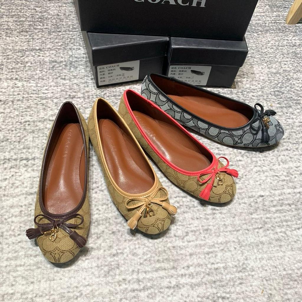 Coach flat store shoes for women