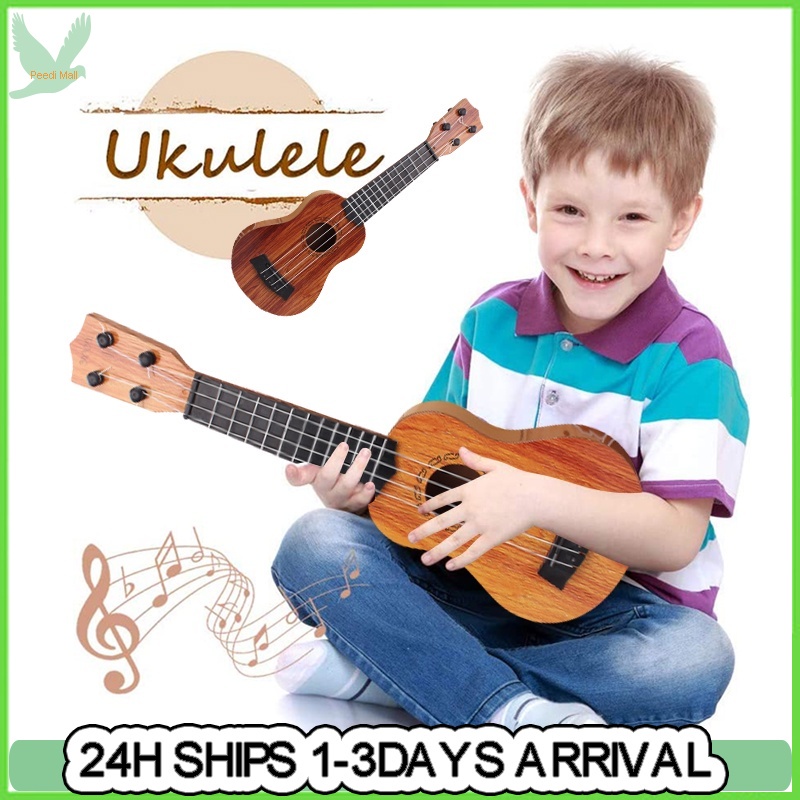 Original Ukulele Plain Wood Plastic Musical Instrument Small Guitar 4
