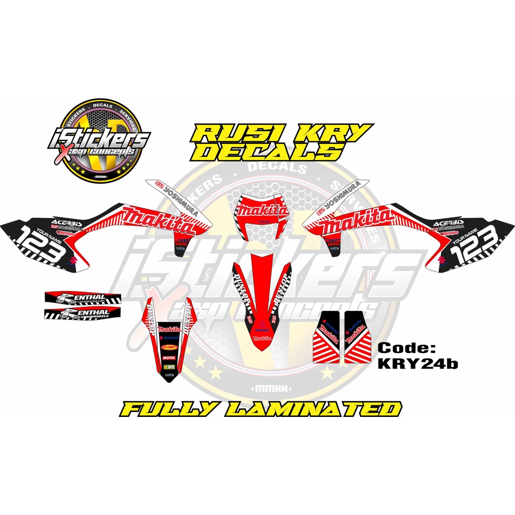 Rusi KRY 150/200 Full Decals Laminated KRY24 | Shopee Philippines