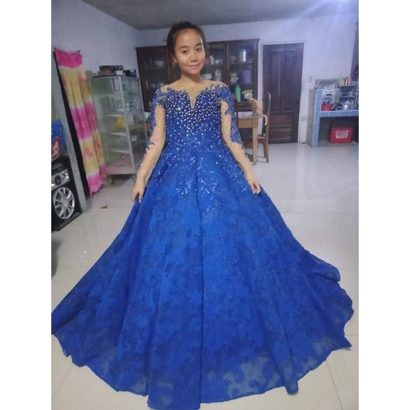 Blue 2025 debut dress