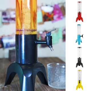 3L Dispenser Drink Tower, Beer Tower Dispenser with Ice Tube  for Parties,Barbecue, KTV: Iced Beverage Dispensers