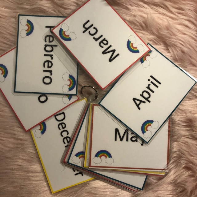 Months of the year english/tagalog reversible | Shopee Philippines