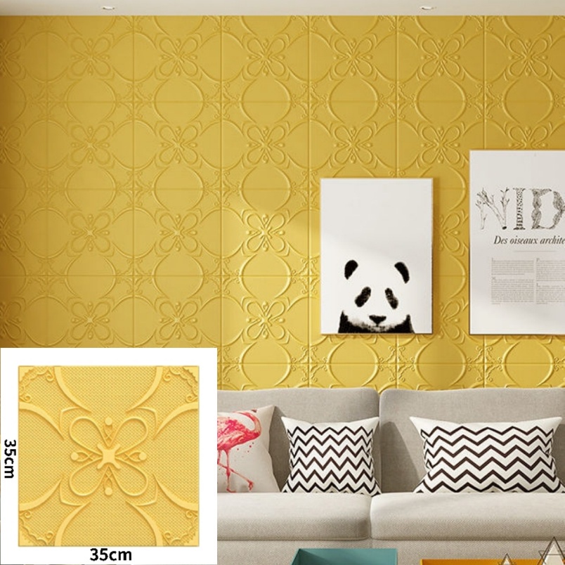The New 3D White Stickers Wallpaper 3d Stereo Foam Sound Insulation