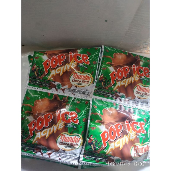 Thunder choco malt Active pop ice Drink 10@25gm | Shopee Philippines