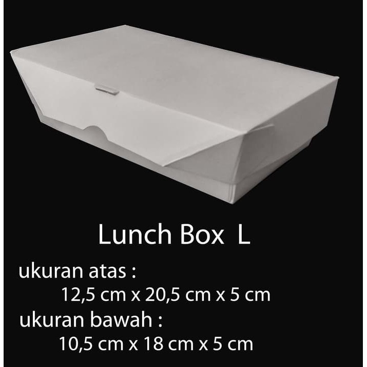 LARGE L SIZE PAPER BOX - PAPER LUNCH BOX - TAKE AWAY | Shopee Philippines
