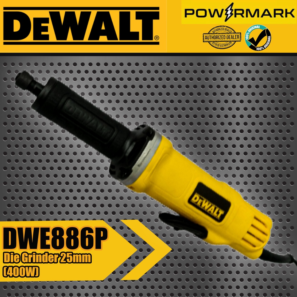 DEWALT DWE886P Die Grinder 25mm (400W) [POWERMARK | DHD] | Shopee ...