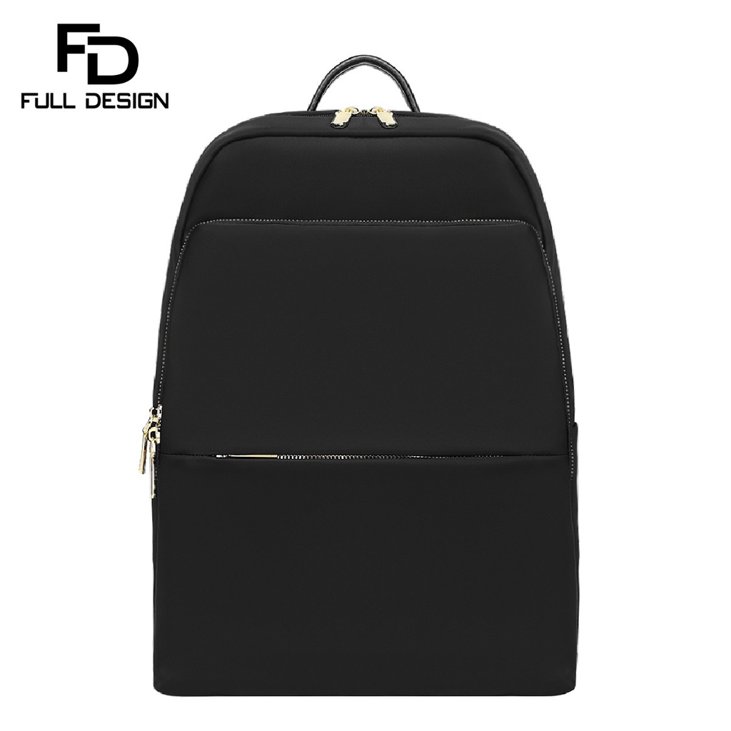 FULL DESIGN Lady Waterproof Laptop Backpack Pink Grey Black 14 Inch ...
