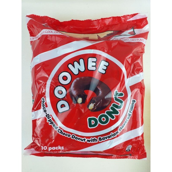 Doowee Donut Choco White Choco Strawberry And Assorted Flavor 10 S Shopee Philippines