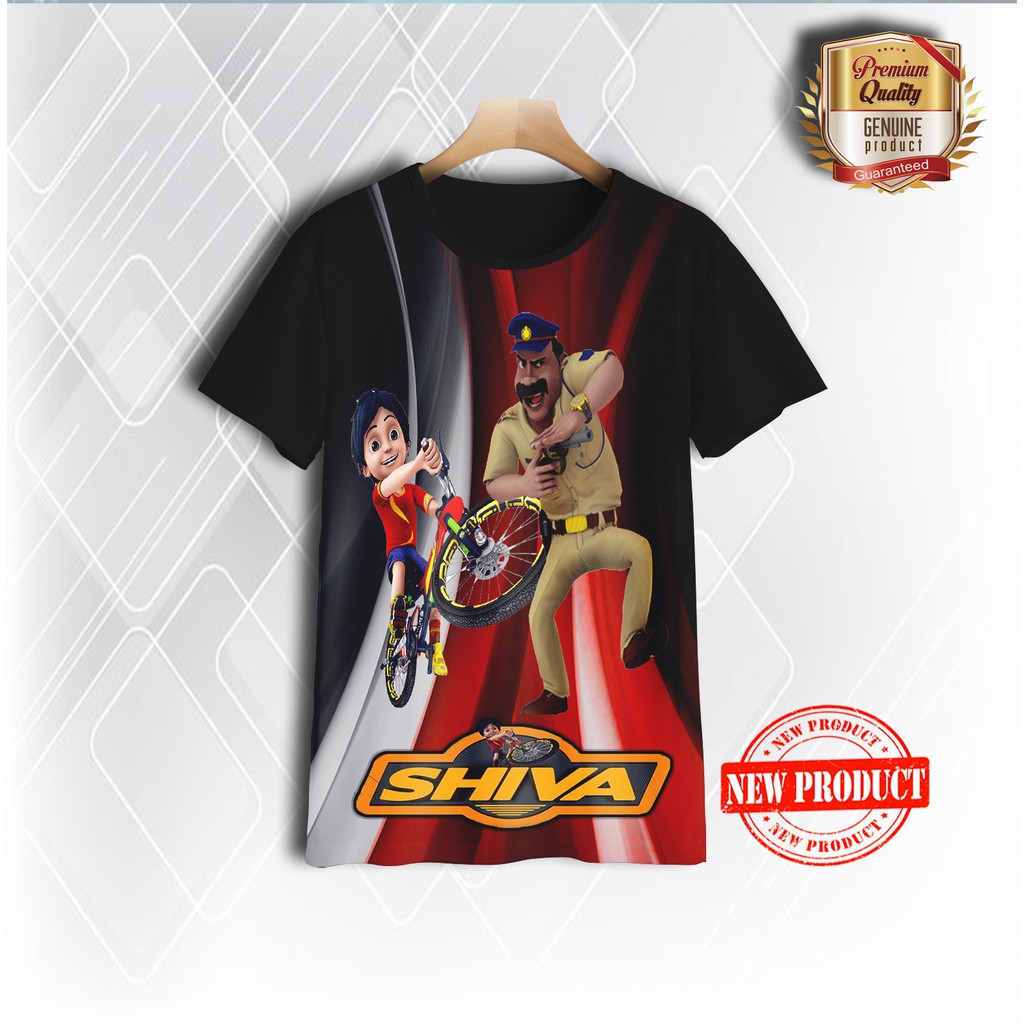 Shiva T Shirt Ladusing 3D Cartoon Tv Kids Clothes Shopee Philippines