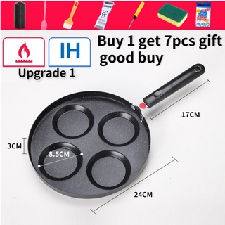 Eggs Pan Mould Hole Non Seven Pan Stick Frying Fryer Hamburger Frying  Kitchen，Dining Bar Nonstick And Pans Nonstick Frying Pan Copper Griddle Pan