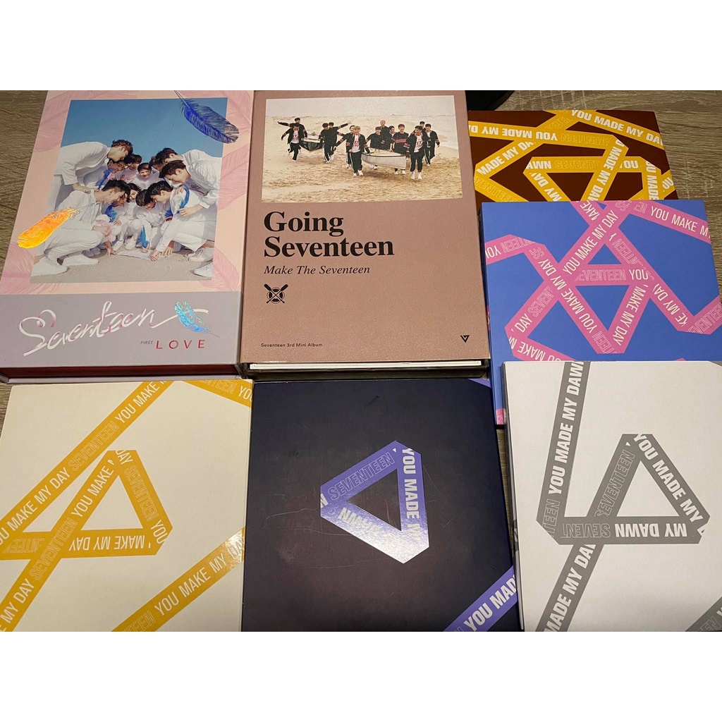 SEVENTEEN COMPLETE INCLUSIONS UNSEALED ALBUMS; YMMDAWN, YMMDAY