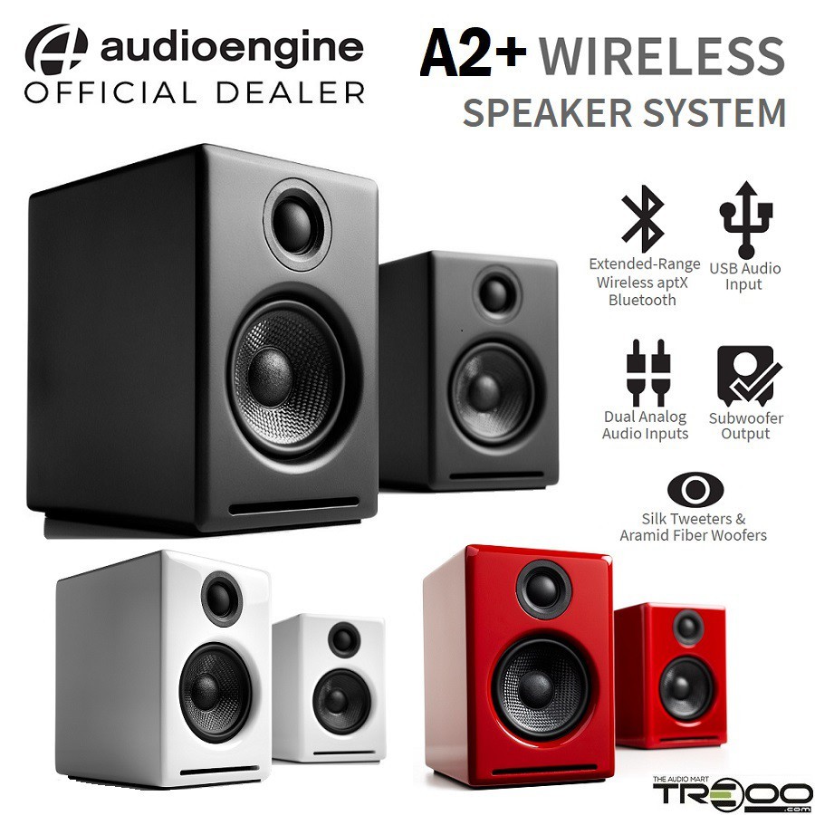 Audioengine A2 Wireless Bluetooth Speakers Computer Monitor Speakers And Home  Music System With AptX Bluetooth 60W Powered Bookshelf Stereo Speak  タブレットPCスタンド