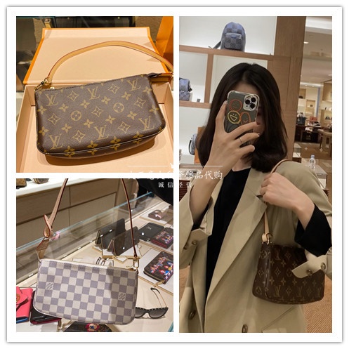 sling bag✐☬LV louis vuitton classic presbyopia large mahjong bag underarm  bag temperament one-should