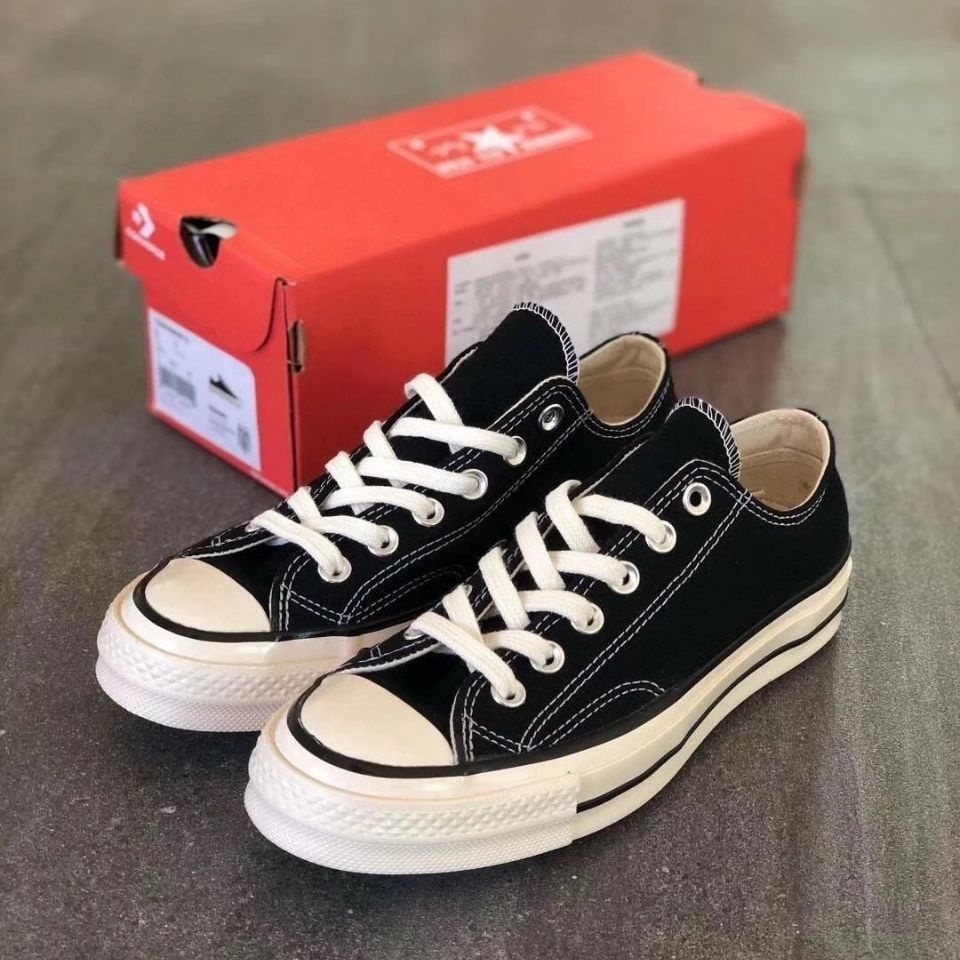 2021 Converse 1970S Classic Canvas sneakers low cut Black women shoes ...