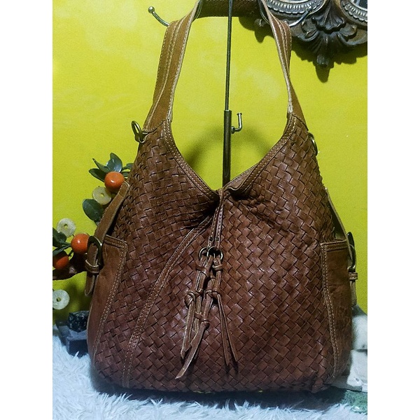 POLO FRANCO WOVEN LEATHER BAG Shopee Philippines