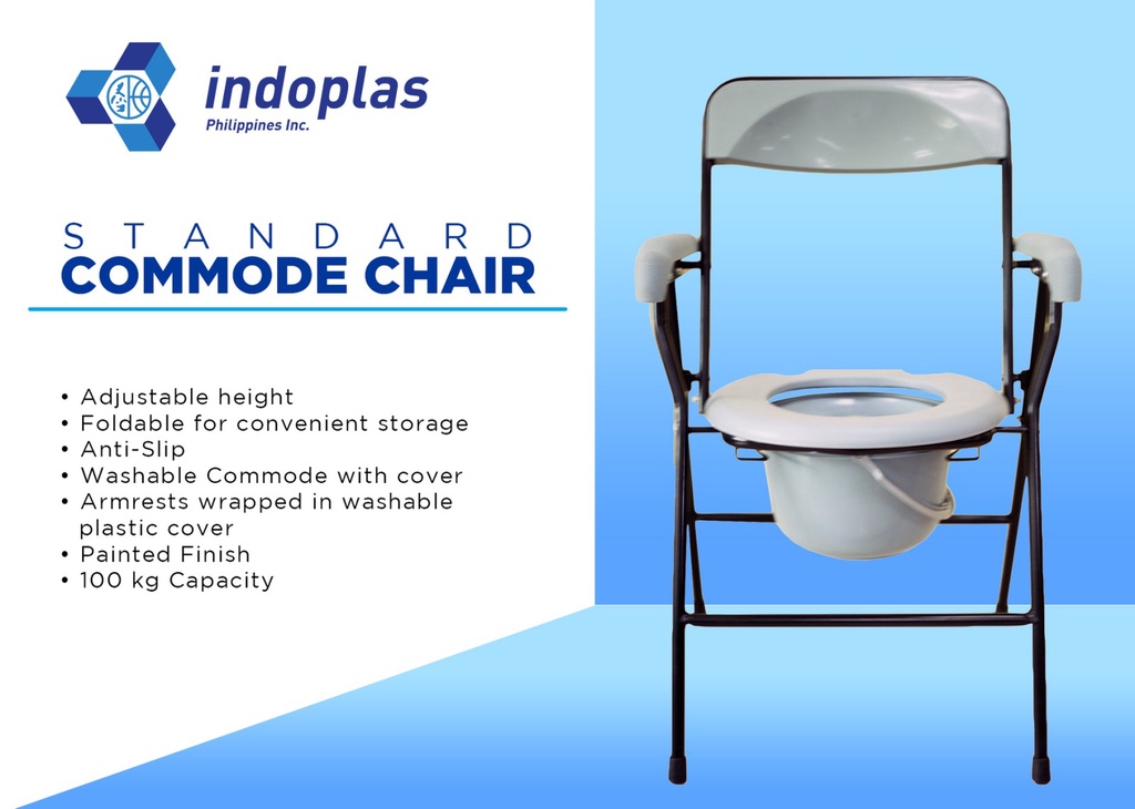 Indoplas Standard Commode Chair | Shopee Philippines