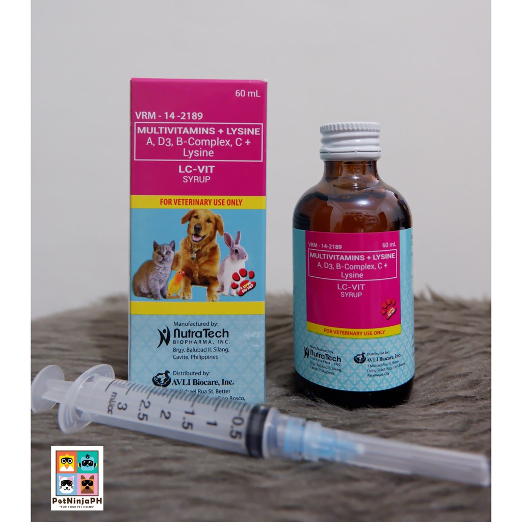 LC Vit Multivitamins for dogs and cats with syringe 60 ml pet food