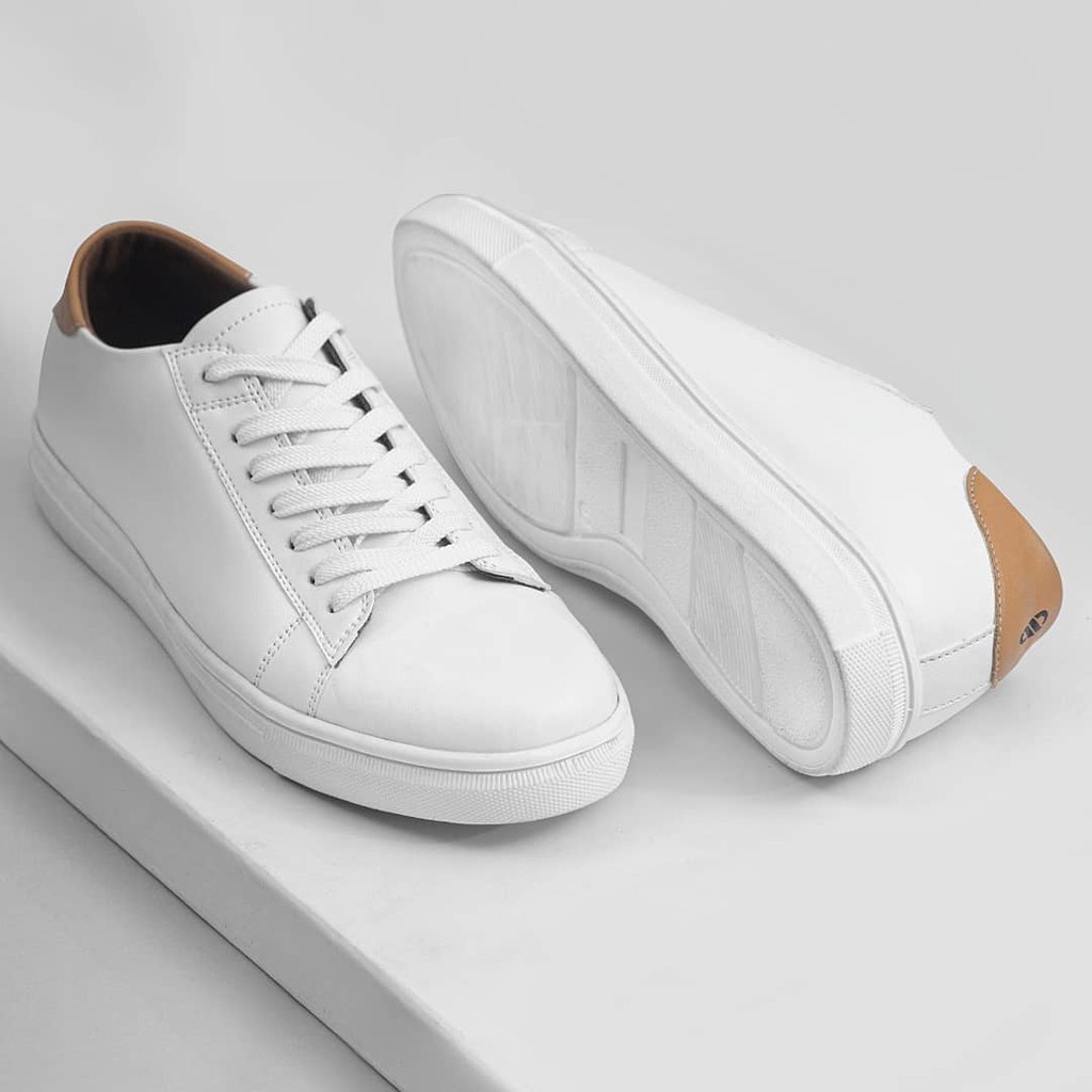 Sneakers Pedia Sepatu Sneakers Men Full White Putih Polos Alter White