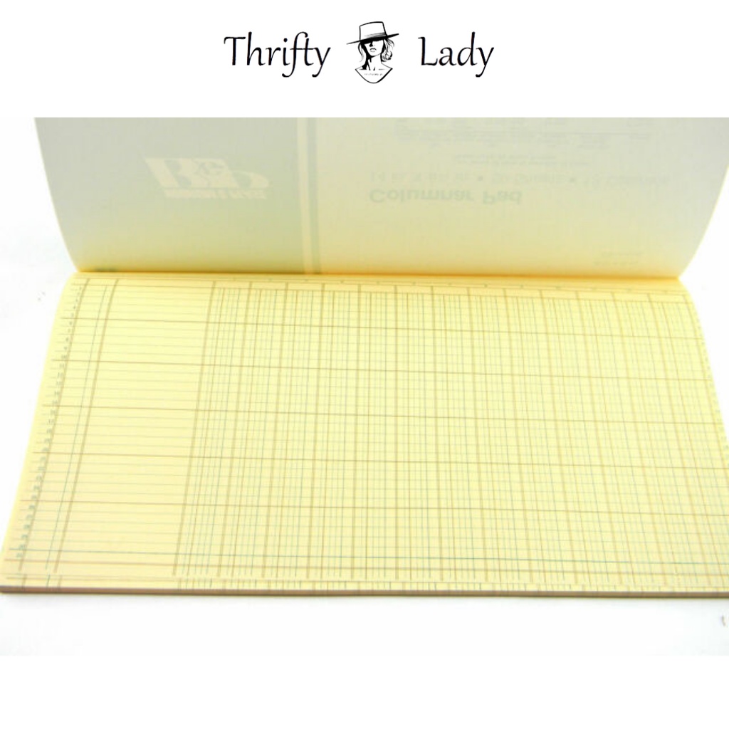 10, 12, and 14 Columns Accounting Worksheet/Columnar Pad (1 PAD = 50