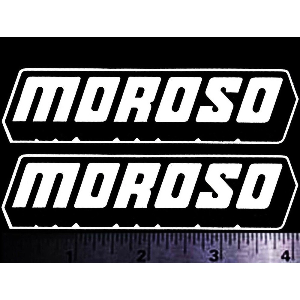 x2 MOROSO - Set of 2 Original Vintage 1960's 70's Racing Decals ...